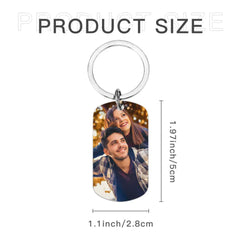 Custom Photo Personalized Keychain - We Will Still Be In Love