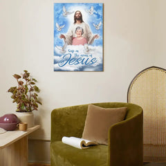 Memorial Gifts Personalized Canvas - Safe In The Arms Of Jesus