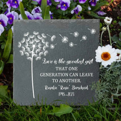 Personalized Garden Stone, Memorial Sympathy Gift - Love Is The Greatest Gift