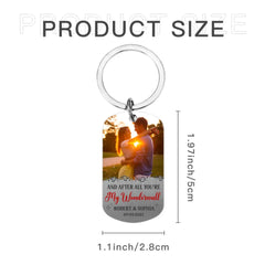 Personalized Stainless Steel Keychain - You're My Wonderwall - Gift For Lover