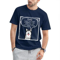 Personalized Custom Unisex T-shirt - We Will Just Keep Staring At You - Gift For Pet Owners