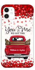 Sweet Couple On Red Truck, You & Me We Got This Personalized Phone Case