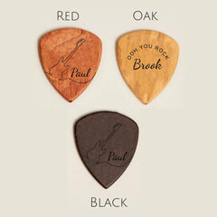 Personalized Custom Wooden Guitar Pick Box Storage