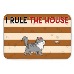 Personalized Doormat For Dog, Cat, Pet Lovers - We Rule The House