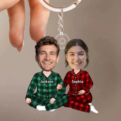 Personalized Acrylic Keychain - Custom Appearances And Names  Gift For Couple