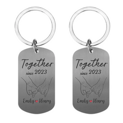 Couple Personalized Custom Keychain - All I See Is You