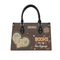 Book Nerd Chic: Tote Your Tomes with Our Personalized Leather Handbags