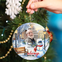 I am Always with You Personalized Memorial Acrylic Photo Ornament