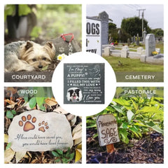 Don't Cry For Me, I'm Okay - Personalized Custom Photo Memorial Stone - Sympathy Gift For Pet Owners