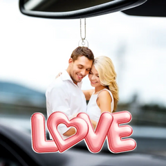 Couple Personalized Custom Photo Shaped Acrylic Keychain - Gift For Husband Wife, Anniversary