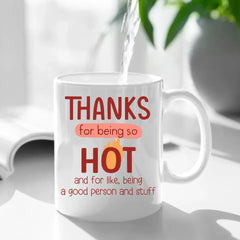 Thanks For Being So Hot, Couple Gift, Personalized Mug, Naughty Couple Mug