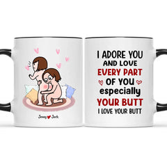 I Love You Personalized Colorful Mug - Couple Gift, Valentine's Day Gift