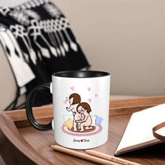 I Love You Personalized Colorful Mug - Couple Gift, Valentine's Day Gift