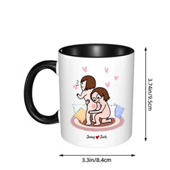 I Love You Personalized Colorful Mug - Couple Gift, Valentine's Day Gift