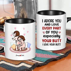 I Love You Personalized Colorful Mug - Couple Gift, Valentine's Day Gift