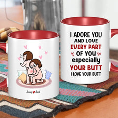 I Love You Personalized Colorful Mug - Couple Gift, Valentine's Day Gift