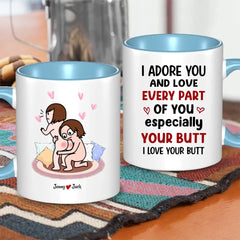 I Love You Personalized Colorful Mug - Couple Gift, Valentine's Day Gift