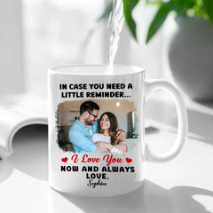 Personalized Mug - Custom Photo In Case You Need A Little Reminder