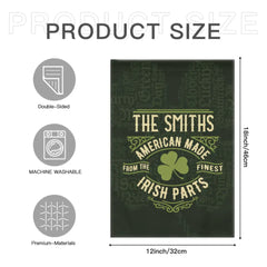 Personalized Name St. Patrick Irish Parts Blanket Garden Flag