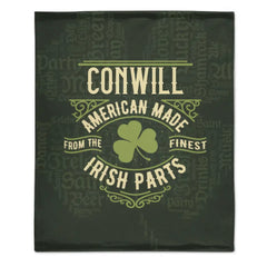 Personalized Name St. Patrick Irish Parts Blanket