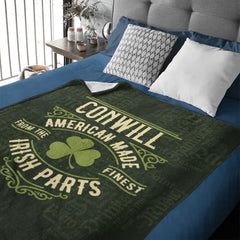 Personalized Name St. Patrick Irish Parts Blanket