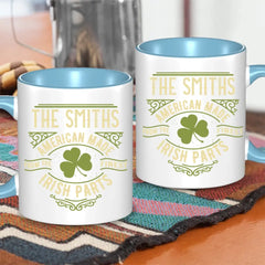 Personalized Name St. Patrick Irish Parts Blanket Mug