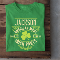 Personalized Name St. Patrick Irish Parts T Shirt