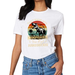 Personalized T shirt - Don't mess with grandpasaurus you'll get jurasskicked