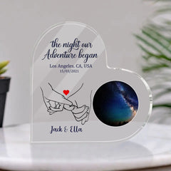 The Night Our Stars Aligned - Personalized Gifts Custom Constellation Star Map Acrylic Plaque Gift For Him Her, For Couples