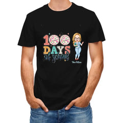 Personalized Custom T-Shirt - 100 Days Of School, Teacher's Day, Appreciation Gift For Teacher