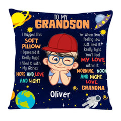 Gift For Grandson - Personalized Pillow To My Grandson