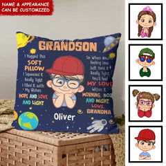 Gift For Grandson - Personalized Pillow To My Grandson