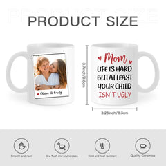 Personalized Custom Photo Mug, Treasured Moments Forever Linked, Gift For Mother