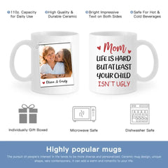 Personalized Custom Photo Mug, Treasured Moments Forever Linked, Gift For Mother