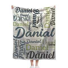 Personalized Custom Blanket with Name, Anniversary Gift Throw Blanket for Girlfriend