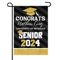 Best Gift Idea Graduation Garden Flag, Class of 2024, Senior Gift