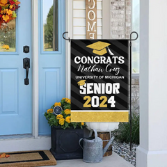 Best Gift Idea Graduation Garden Flag, Class of 2024, Senior Gift