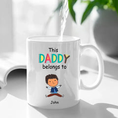 Personalized Custom Mug Life Is Just Better With kids, This Grandpa belongs to Kids Mug