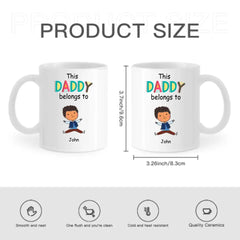 Personalized Custom Mug Life Is Just Better With kids, This Grandpa belongs to Kids Mug