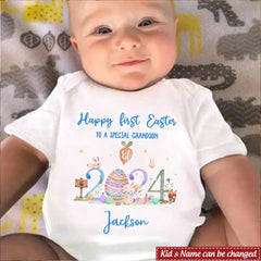 Personalized Baby Onesie - First Easter For Baby Boy/Girl