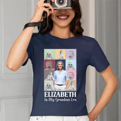 Family Personalized Custom Unisex T-shirt- Gift For Mom, Grandma, Custom Photo In My Mom Era