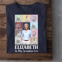 Family Personalized Custom Unisex T-shirt- Gift For Mom, Grandma, Custom Photo In My Mom Era