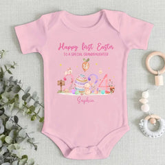 Personalized Baby Onesie - First Easter For Baby Boy/Girl