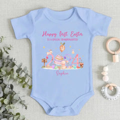 Personalized Baby Onesie - First Easter For Baby Boy/Girl