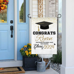 Personalized 2024 high school graduation blanket