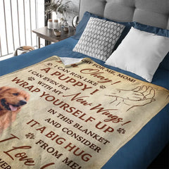 Custom Memorial Personalized Photo Blanket - Don't Cry For Me I'm Okay - Sympathy Gift For Pet Owners, Pet Lovers