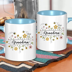 Family Personalized Custom Mug - Gift For Mom, Grandma