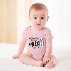 Powered By Milk - Family Personalized Custom Baby Onesie