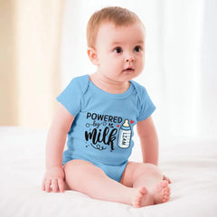 Powered By Milk - Family Personalized Custom Baby Onesie