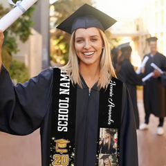 Class Of 2024 Best Gift For Graduation - Personalized Graduation Stoles - Gifts From The Family